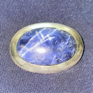 Vintage Taxco Sterling Silver (925) Sodalite Pendant/Brooch/Pin LTT-26